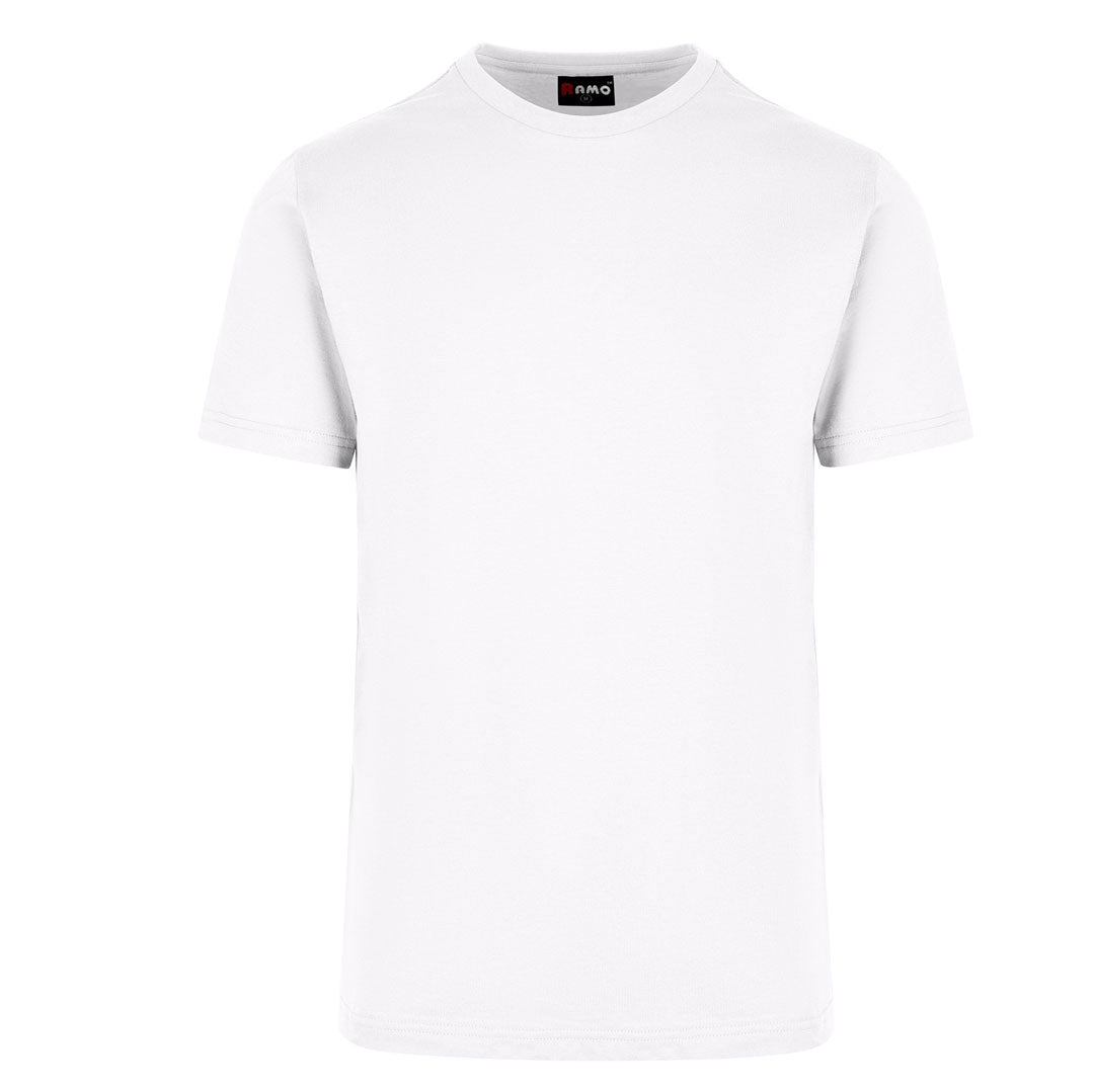 Ramo The American Style Crew Tee | Men White Shirts & Tops