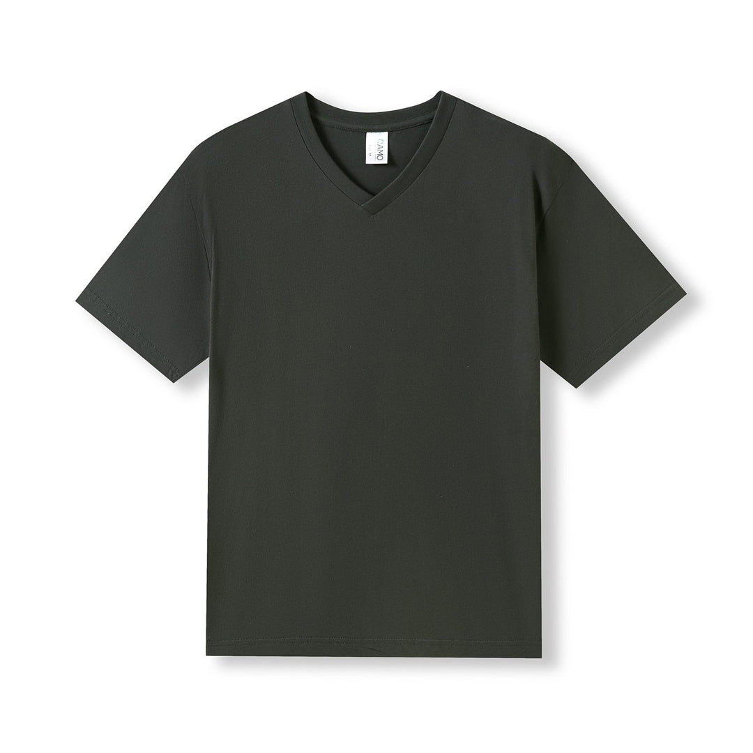 Ramo The V-Neck Tee | Mens | Slim Fit Charcoal Marle Shirts & Tops