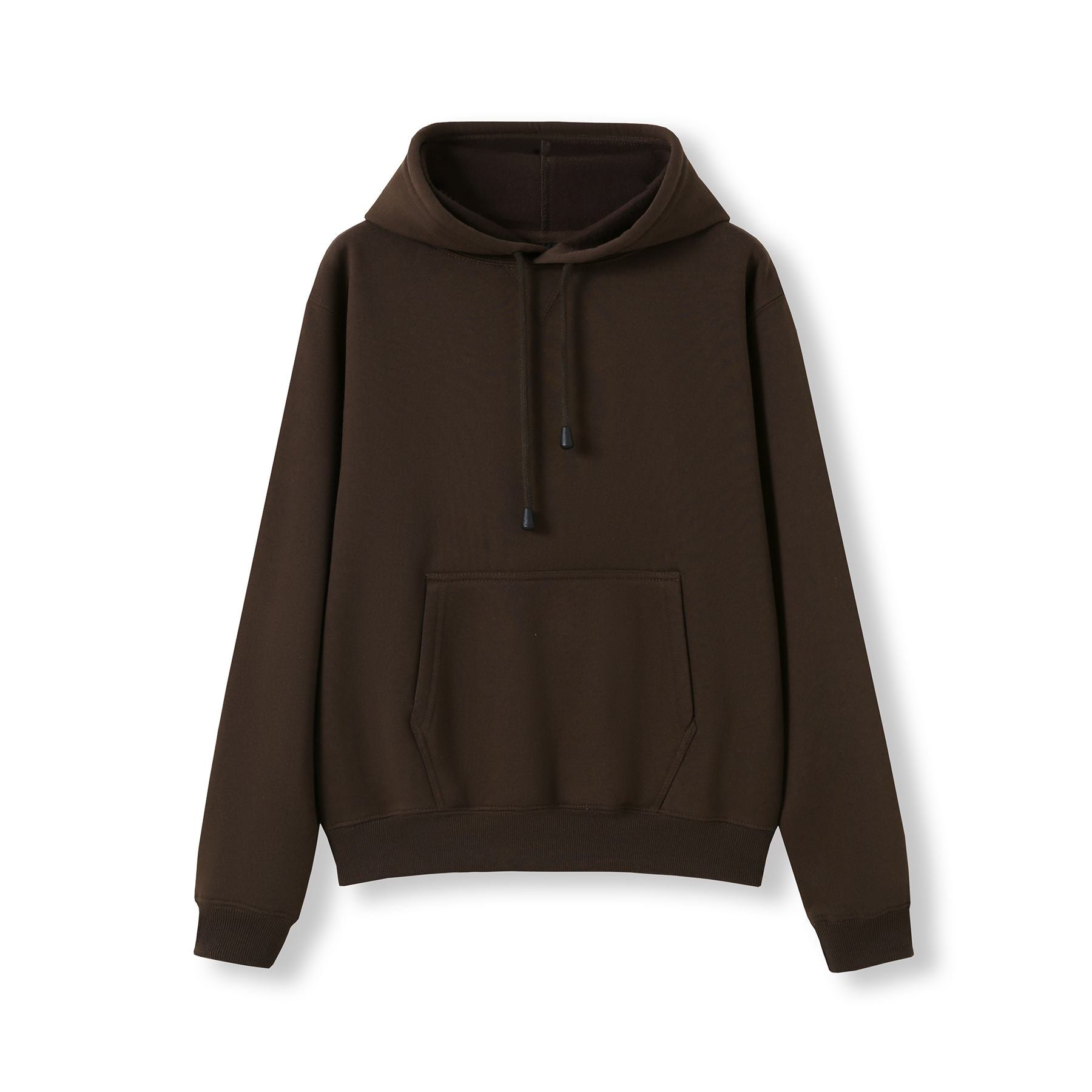 Ramo The Kangaroo Pocket Pull On Hoodie | Ladies Brown Outerwear