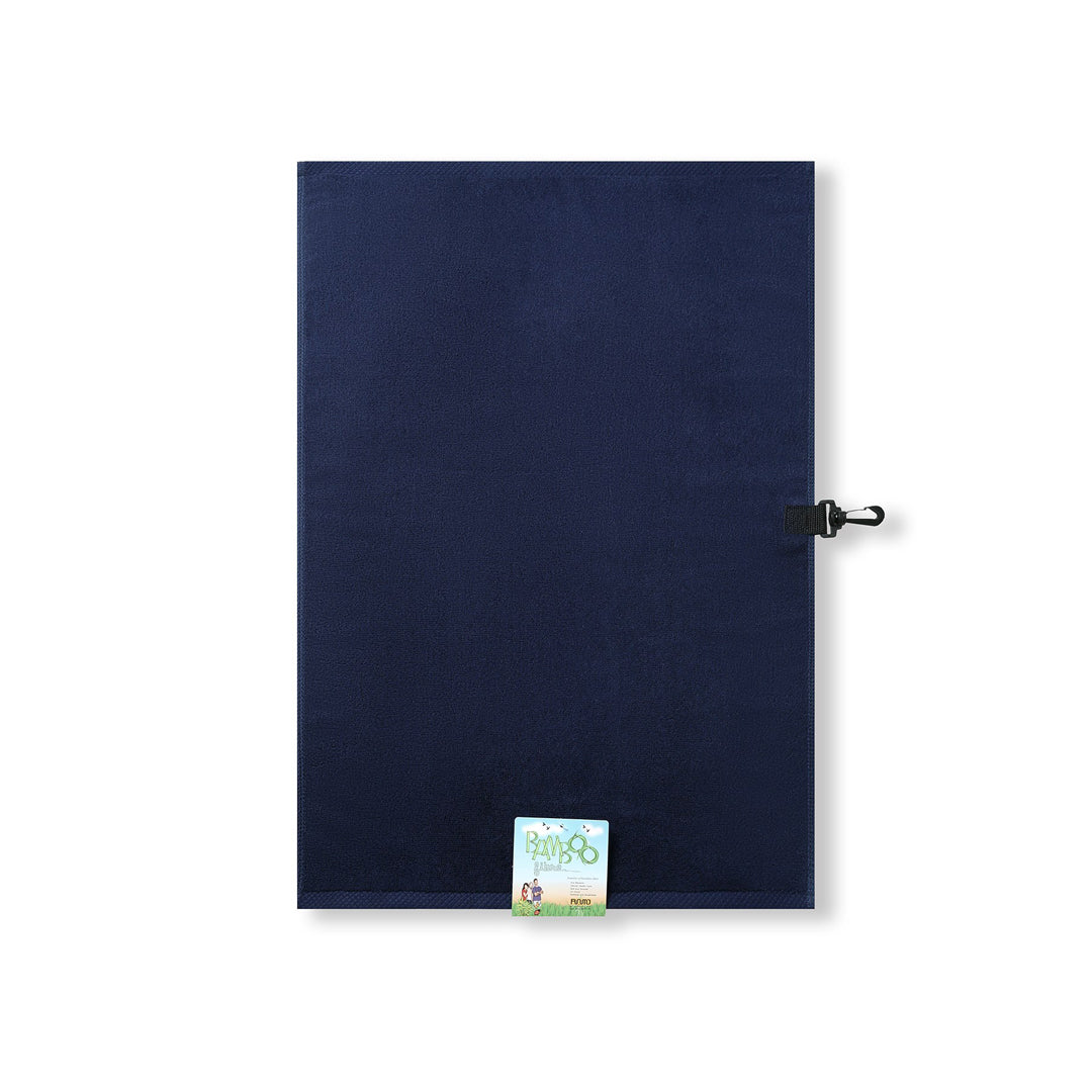 Ramo The Bamboo Golf Towel with Hook Navy Beach Towels