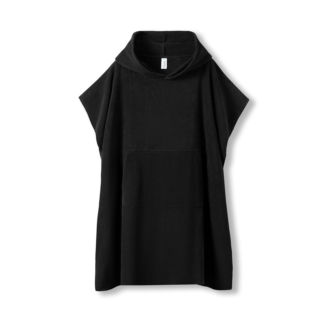 Ramo The Cotton Hooded Towel | Adults Black Beach Towels