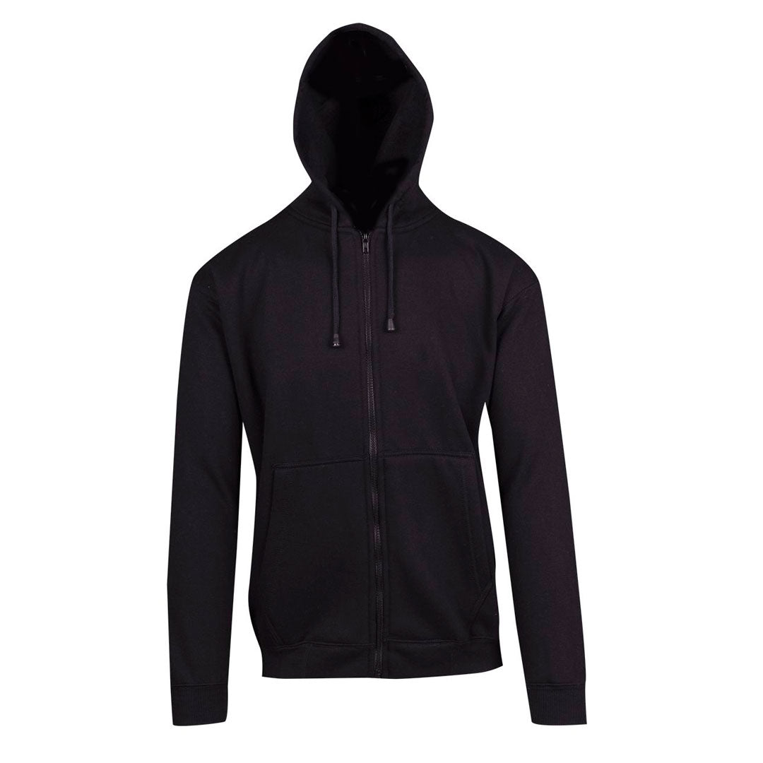 Ramo The Kangaroo Pocket Zipped Hoodie | Mens Black Outerwear