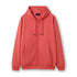 Ramo The Kangaroo Pocket Zipped Hoodie | Mens Coral Red Outerwear