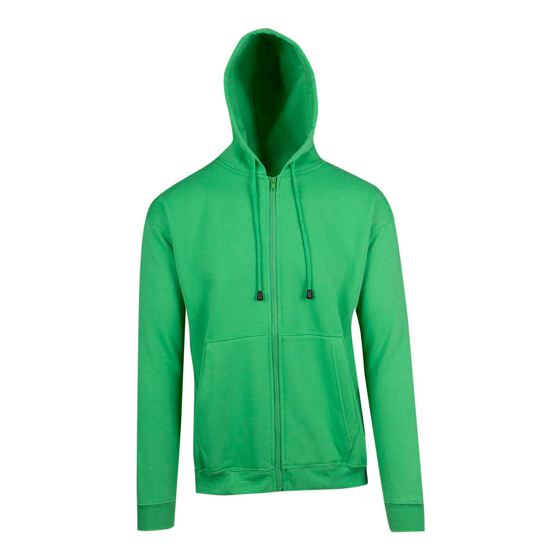 Ramo The Kangaroo Pocket Zipped Hoodie | Mens Emerald Outerwear
