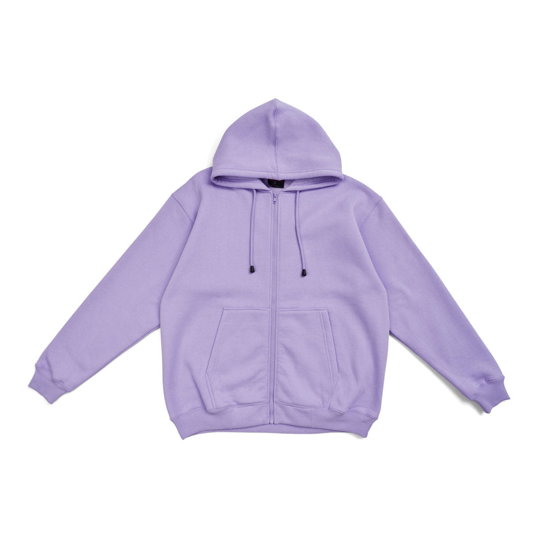Ramo The Kangaroo Pocket Zipped Hoodie | Mens Lavender Outerwear