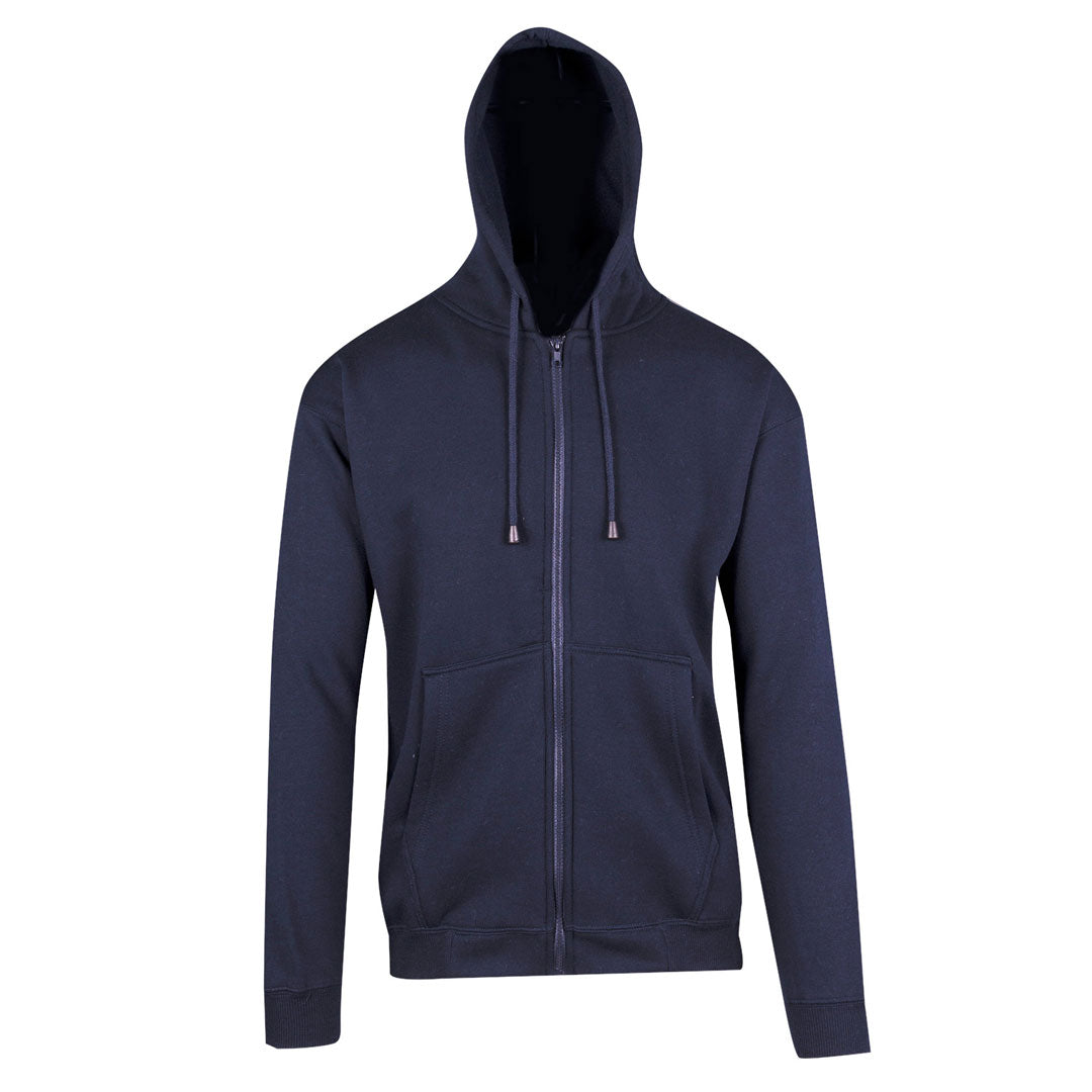 Ramo The Kangaroo Pocket Zipped Hoodie | Mens Navy Outerwear