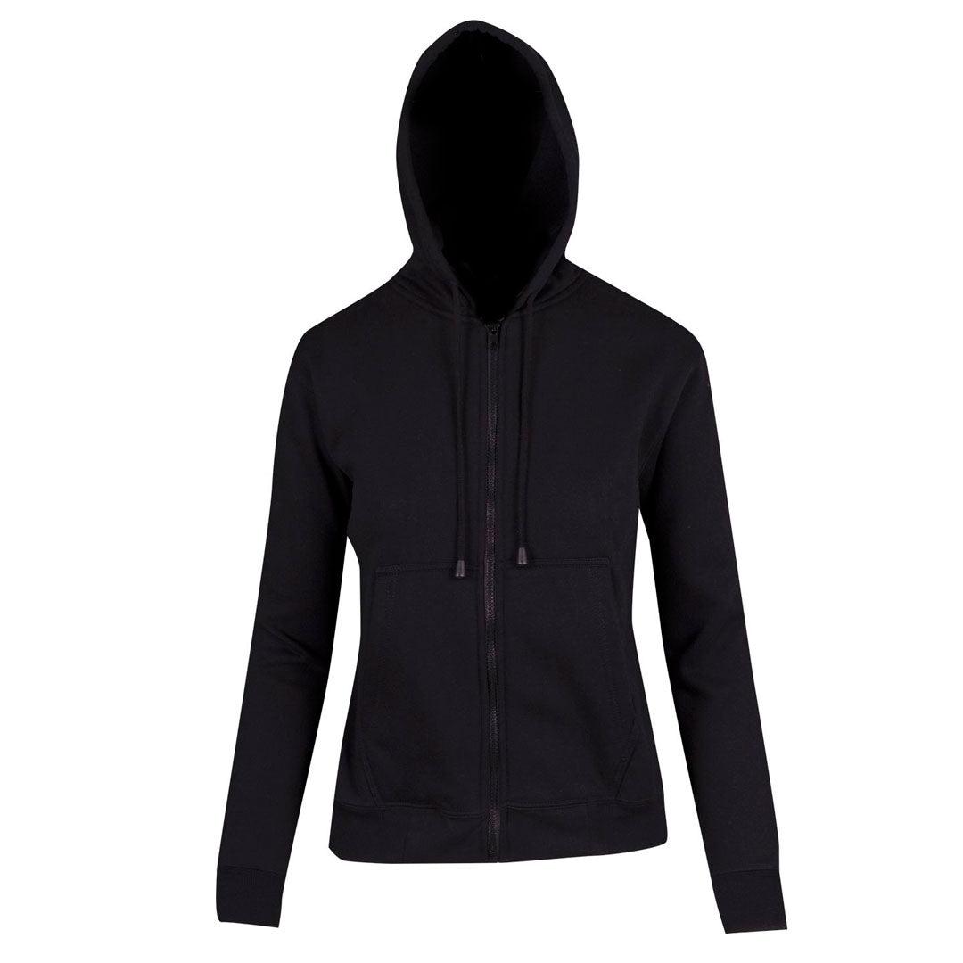 Ramo The Kangaroo Pocket Zipped Hoodie | Ladies Black Outerwear
