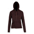 Ramo The Kangaroo Pocket Zipped Hoodie | Ladies Brown Outerwear