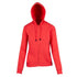 Ramo The Kangaroo Pocket Zipped Hoodie | Ladies Coral Red Outerwear