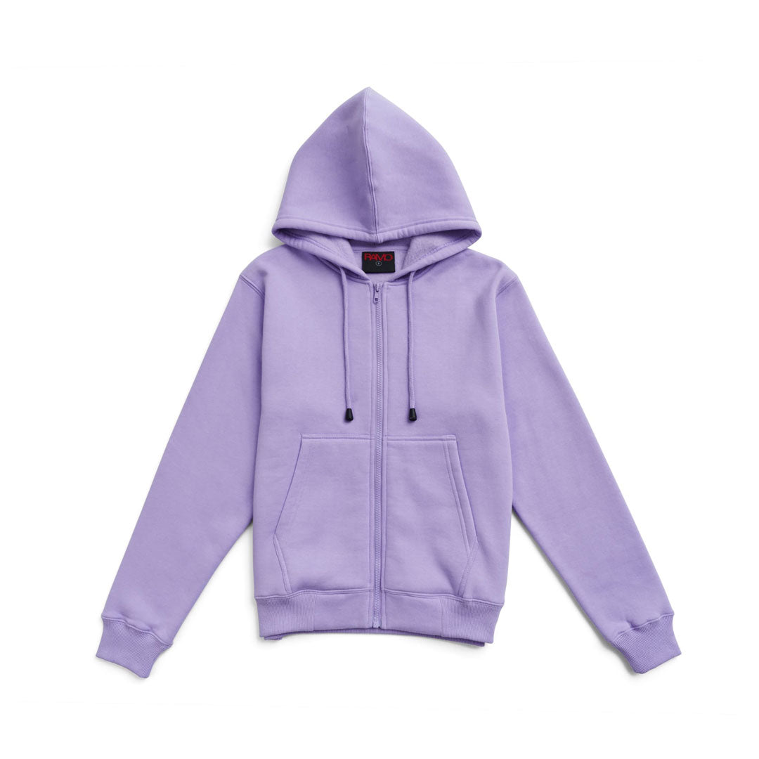 Ramo The Kangaroo Pocket Zipped Hoodie | Ladies Lavender Outerwear