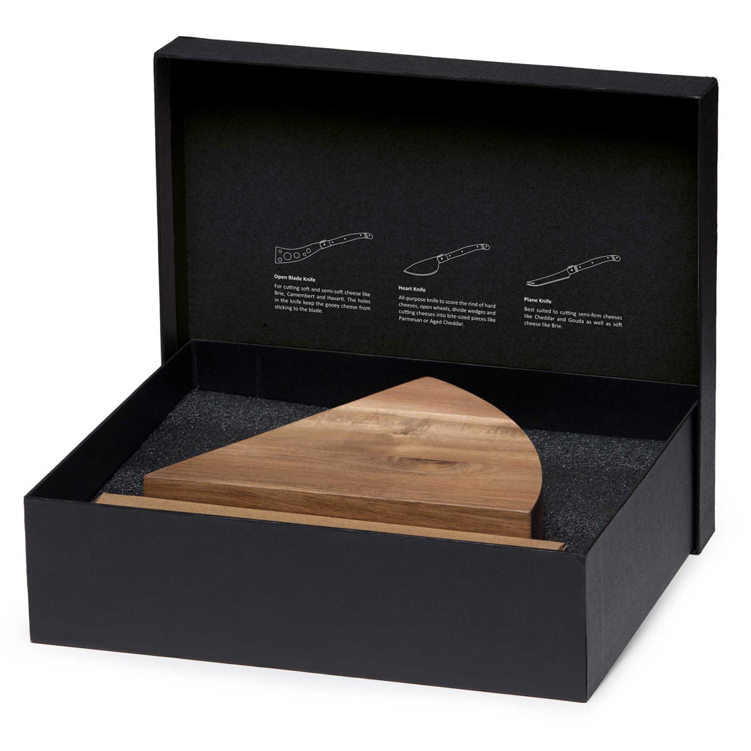 Po 'Di Fame The Wedge Cheese Knife Block Set Serveware