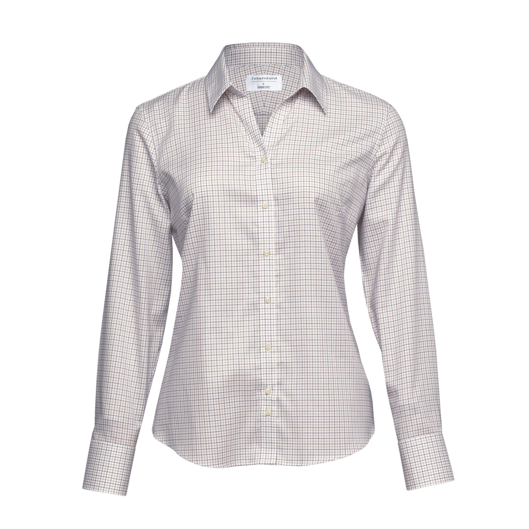 Barkers The Outland Shirt | Ladies Tan/Black Shirts & Tops