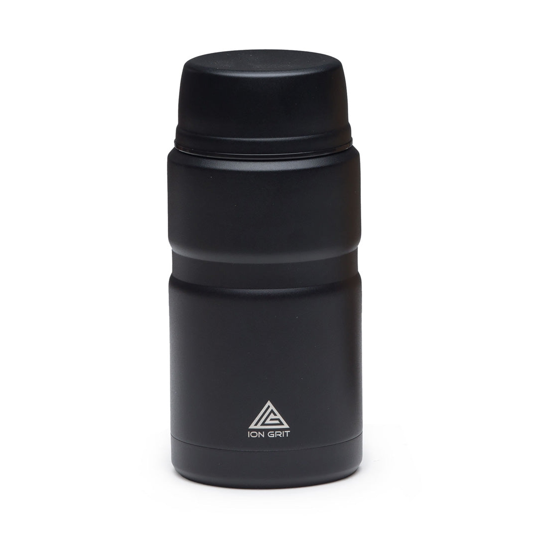 Ion Grit The Work Fuel Food Thermos | 750ml Black Water Bottles