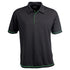 Stencil The Cool Dry Polo | Mens | Short Sleeve Charcoal/Lime Shirts & Tops