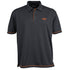 Stencil The Cool Dry Polo | Mens | Short Sleeve Charcoal/Orange Shirts & Tops