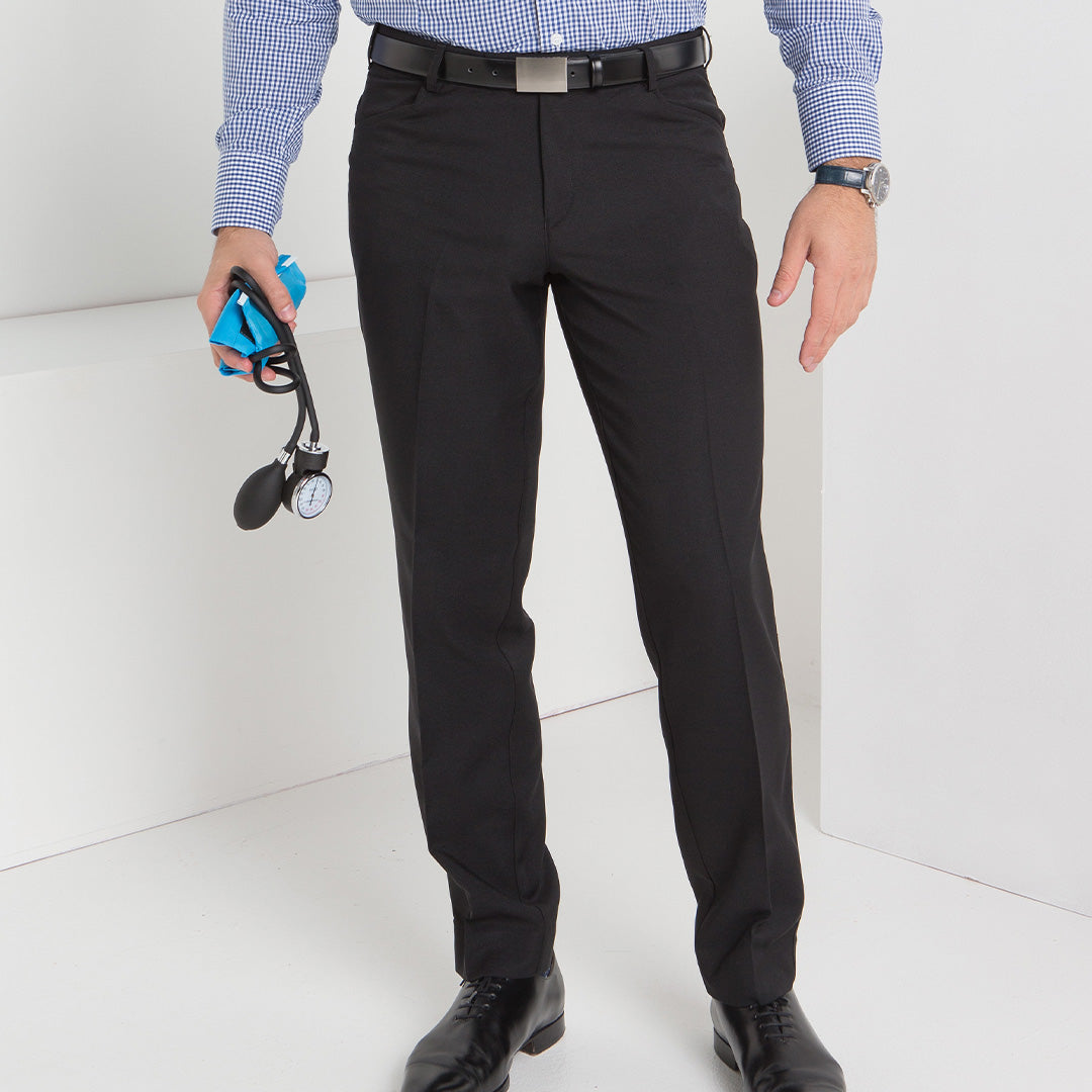 LSJ Collection The Flat Front Pant | Mechanical Stretch | Mens Pants