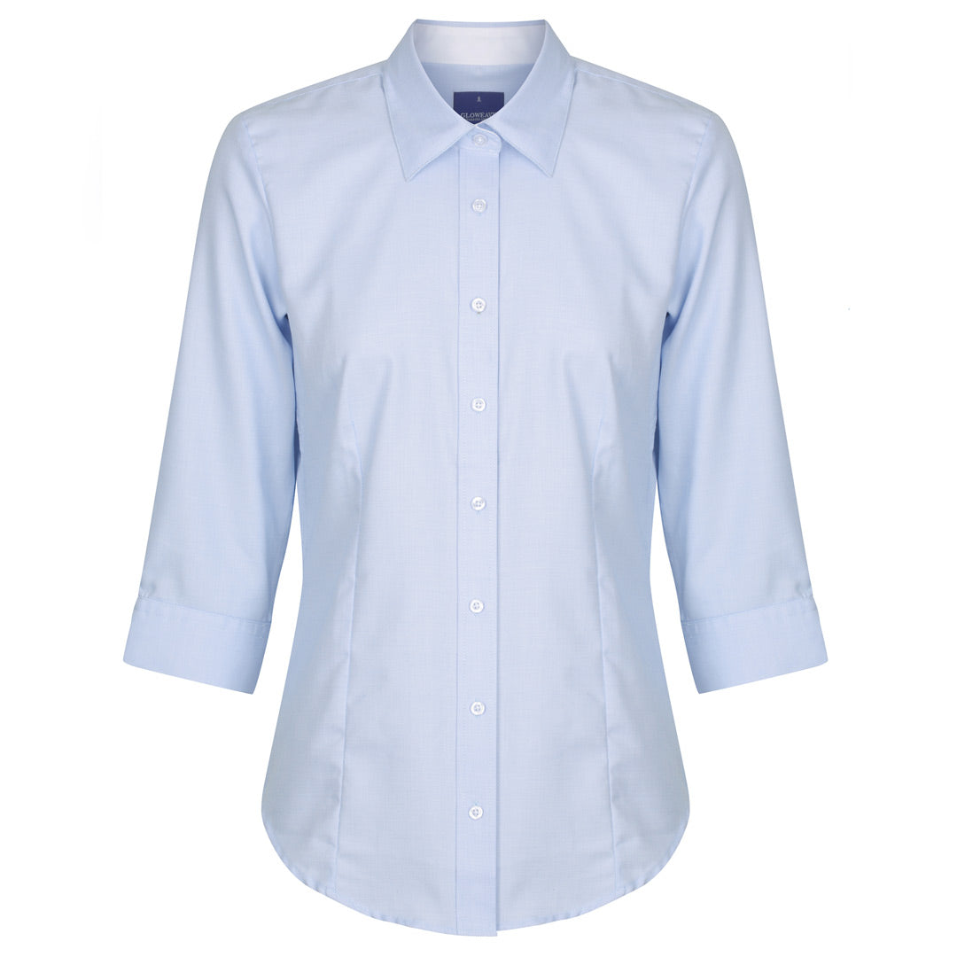 Gloweave The Oxford Shirt | Ladies | 3/4 Sleeve Blue Shirts & Tops