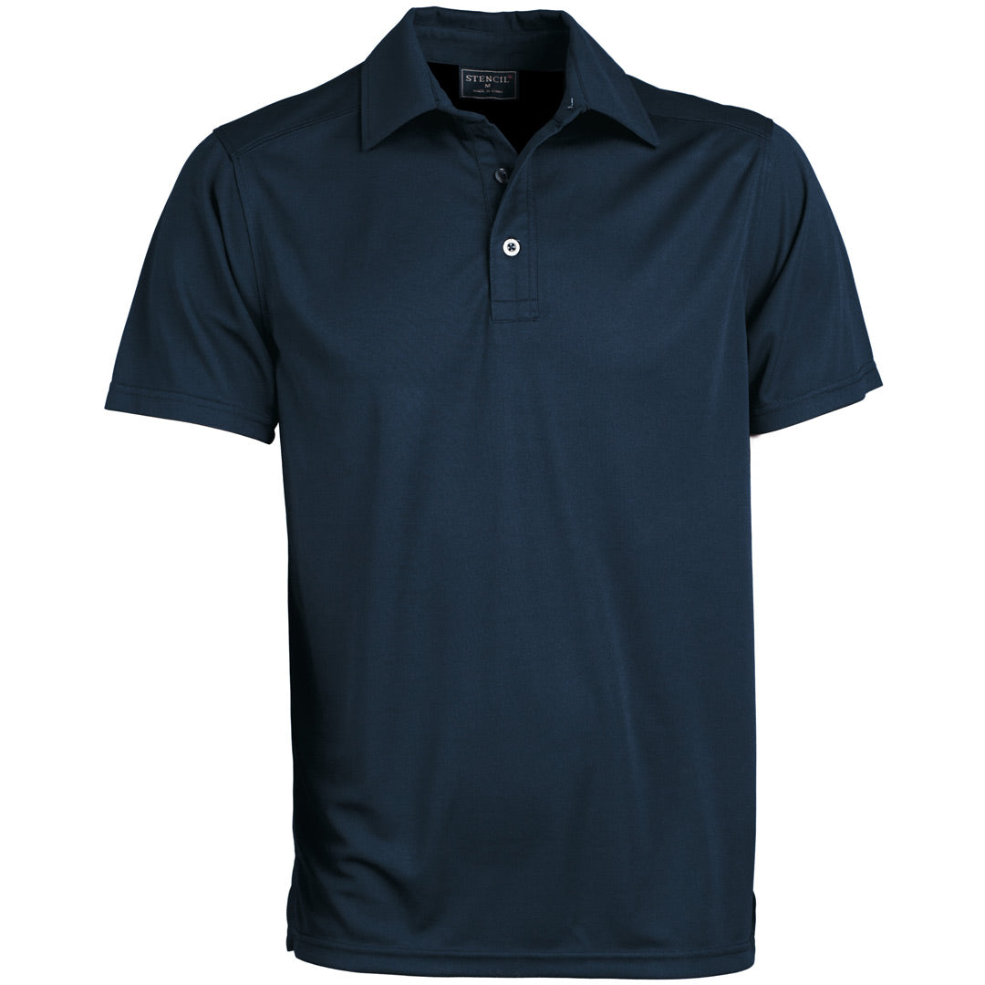 Stencil The Glacier Polo | Mens | Short Sleeve Navy Shirts & Tops
