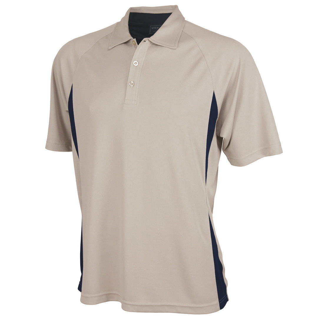 Stencil The Arctic Polo | Mens | Short Sleeve Sand Shirts & Tops
