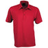Stencil The Silvertech Polo | Mens | Short Sleeve Red/Silver Shirts & Tops