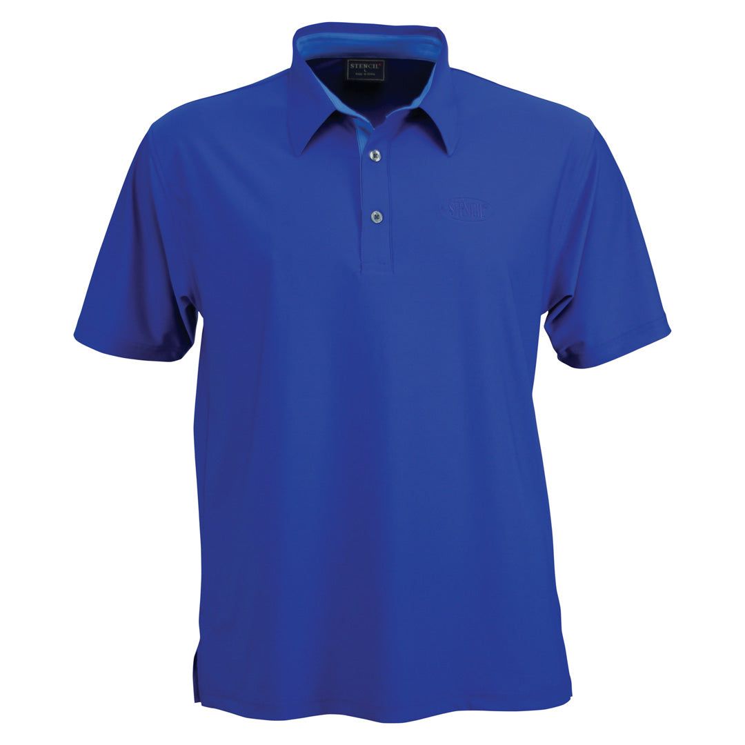 Stencil The Argent Polo | Mens | Short Sleeve Royal Blue Shirts & Tops
