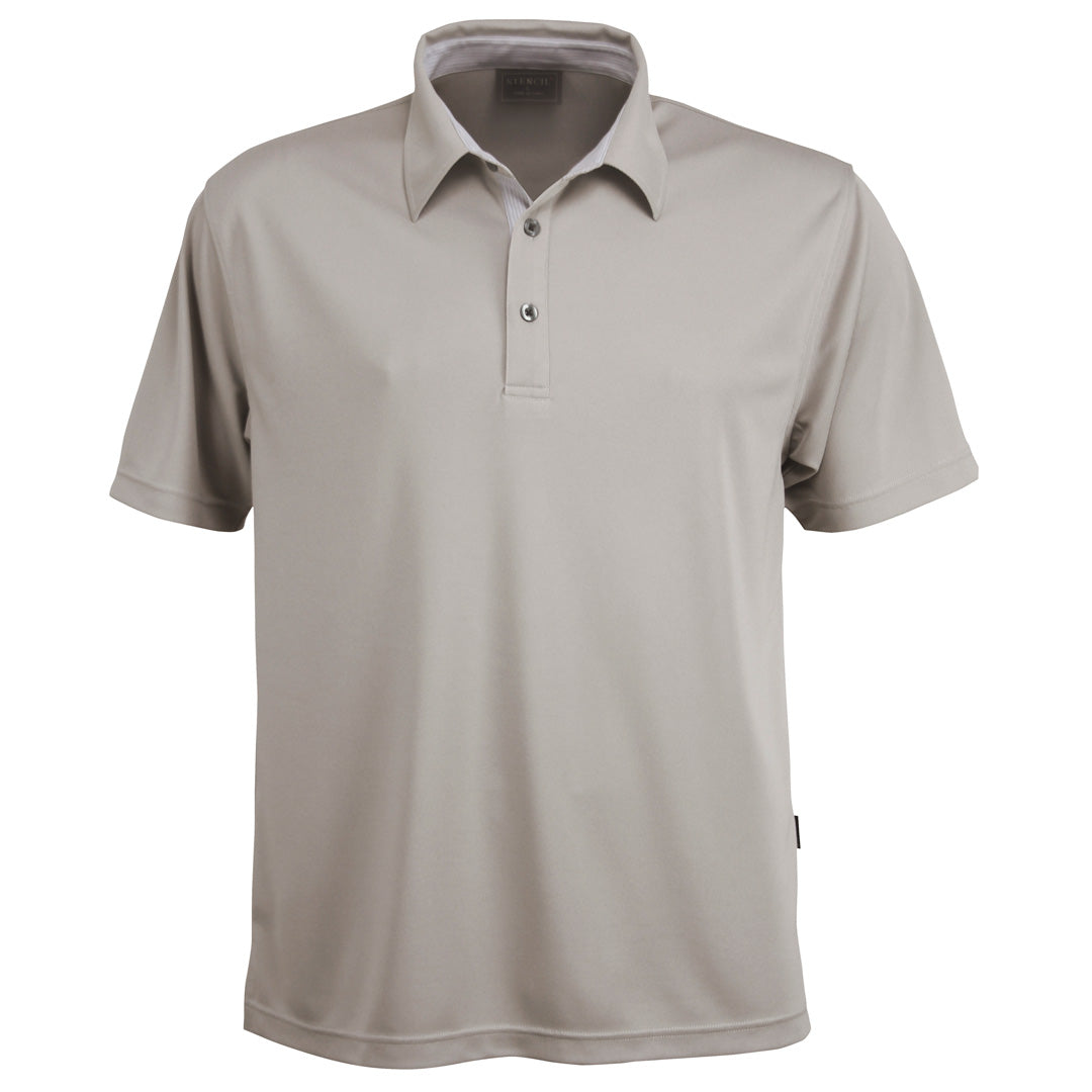 Stencil The Argent Polo | Mens | Short Sleeve Sand Shirts & Tops