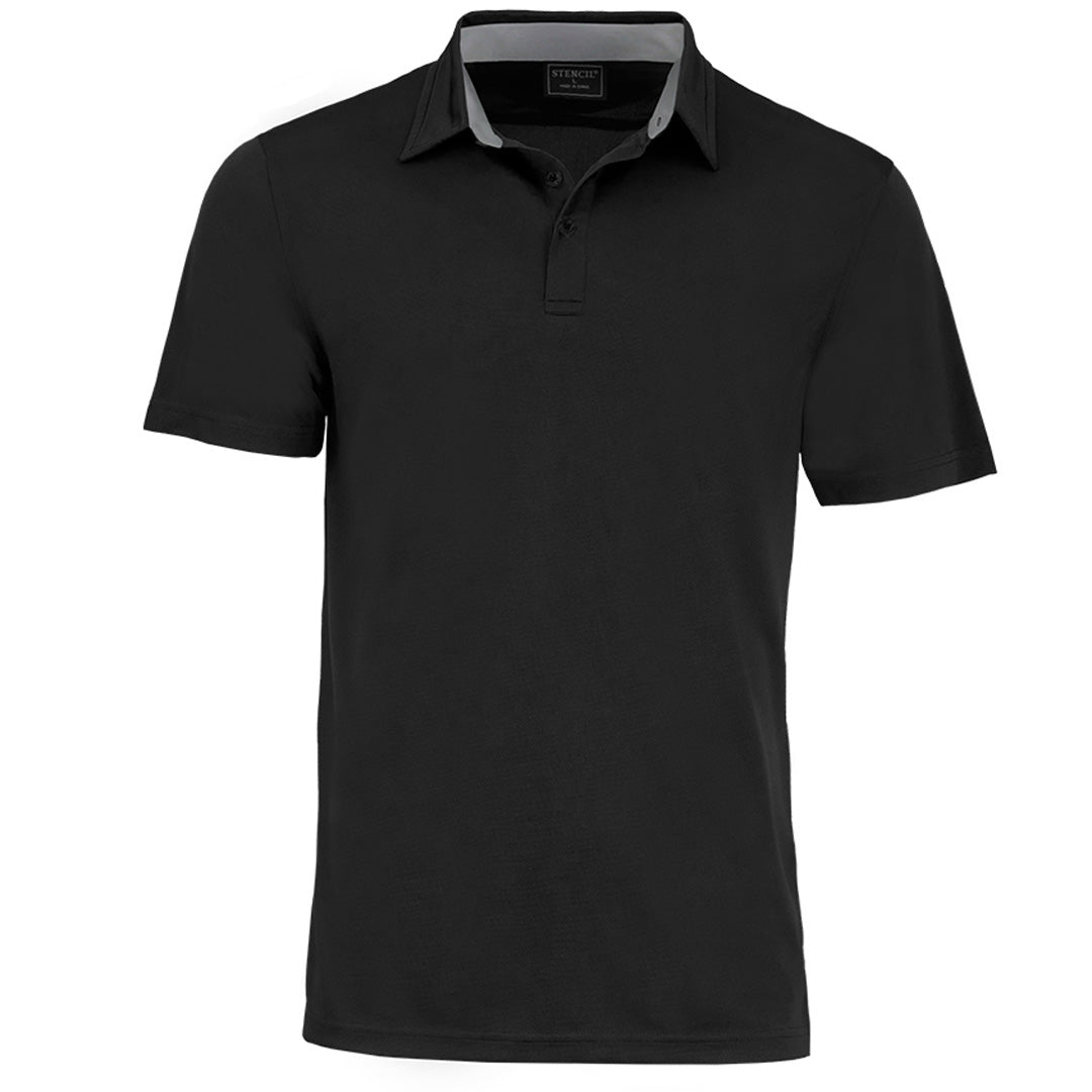 Stencil The Kahave Polo | Mens | Short Sleeve Black Shirts & Tops