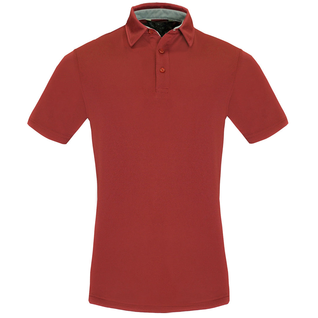 Stencil The Kahave Polo | Mens | Short Sleeve Red Shirts & Tops