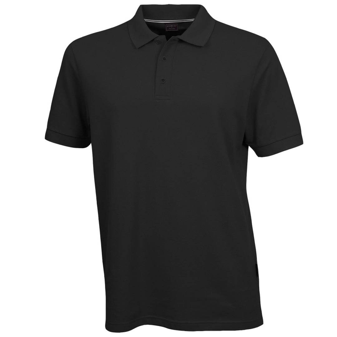 Stencil The Oceanic Polo | Mens | Short Sleeve Black Shirts & Tops