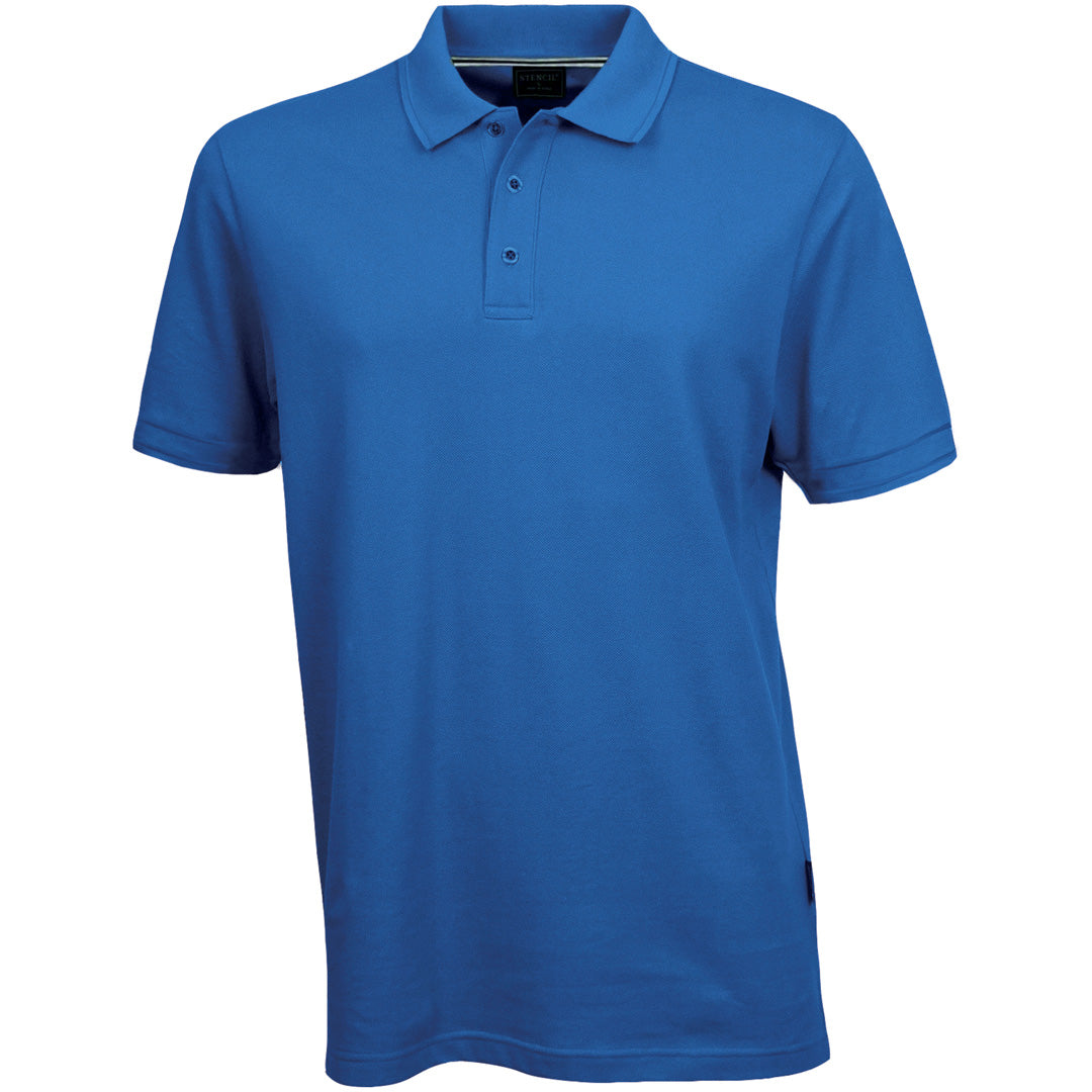 Stencil The Oceanic Polo | Mens | Short Sleeve Harbour Blue Shirts & Tops