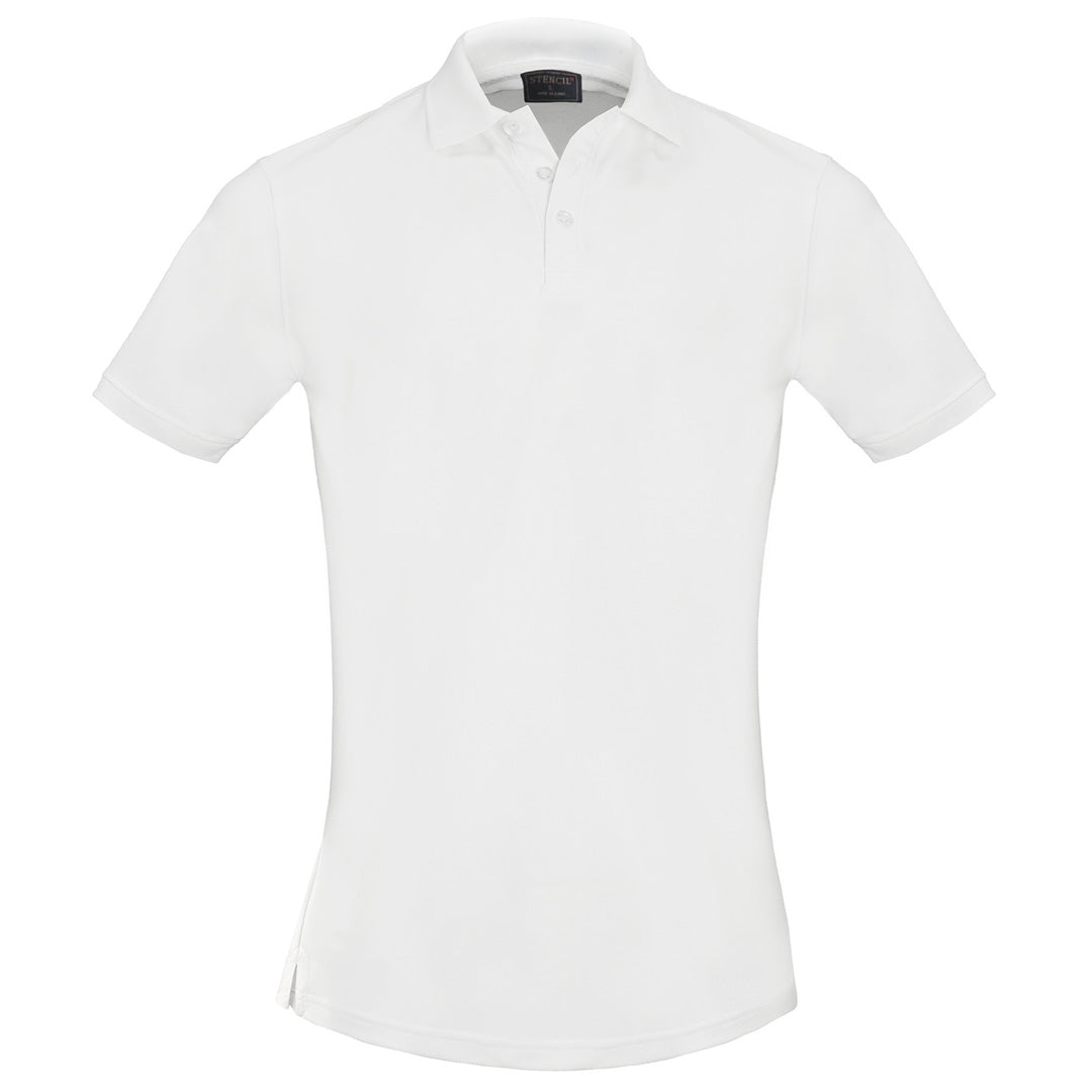 Stencil The Sorona Polo | Mens | Short Sleeve White Shirts & Tops