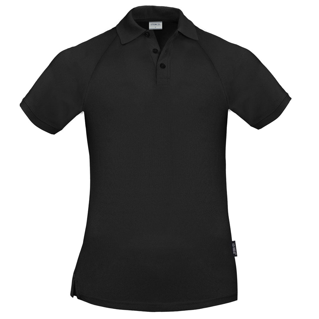 Stencil The Infinity Polo | Mens | Short Sleeve Black Shirts & Tops