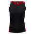 Aussie Pacific The Premier Singlet | Mens Black/Red Shirts & Tops