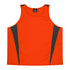 Aussie Pacific The Eureka Singlet | Mens Orange/Charcoal Shirts & Tops