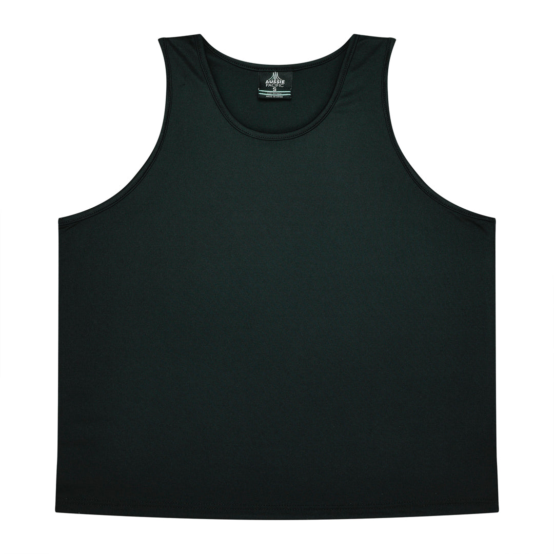 Aussie Pacific The Botany Singlet | Mens Black Shirts & Tops
