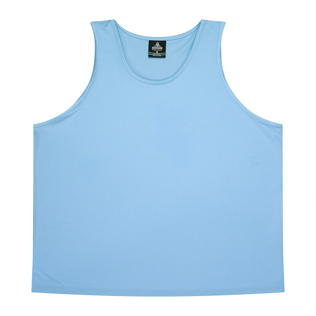 Aussie Pacific The Botany Singlet | Mens Sky Shirts & Tops