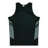 Aussie Pacific The Tasman Singlet | Mens Black/Ashe Shirts & Tops