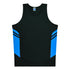 Aussie Pacific The Tasman Singlet | Mens Black/Cyan Shirts & Tops