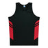 Aussie Pacific The Tasman Singlet | Mens Black/Red Shirts & Tops