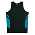 Aussie Pacific The Tasman Singlet | Mens Black/Teal Shirts & Tops