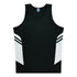 Aussie Pacific The Tasman Singlet | Mens Black/White Shirts & Tops