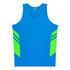 Aussie Pacific The Tasman Singlet | Mens | Blue Base Cyan/Neon Green Shirts & Tops
