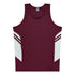 Aussie Pacific The Tasman Singlet | Mens | Mixed Base Maroon/White Shirts & Tops