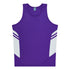 Aussie Pacific The Tasman Singlet | Mens | Mixed Base Purple/White Shirts & Tops