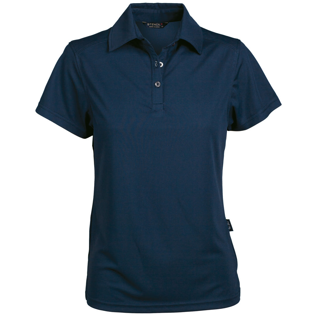 Stencil The Glacier Polo | Ladies | Short Sleeve Navy Shirts & Tops