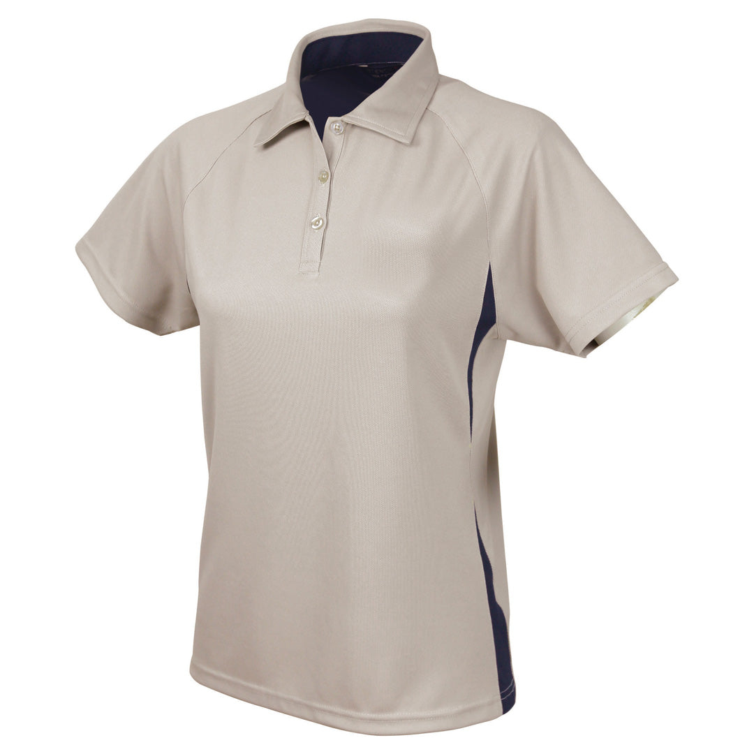 Stencil The Arctic Polo | Ladies | Short Sleeve Sand Shirts & Tops