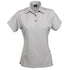 Stencil The Silvertech Polo | Ladies | Short Sleeve Grey/Silver Shirts & Tops