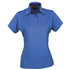 Stencil The Silvertech Polo | Ladies | Short Sleeve Ocean Blue/Silver Shirts & Tops