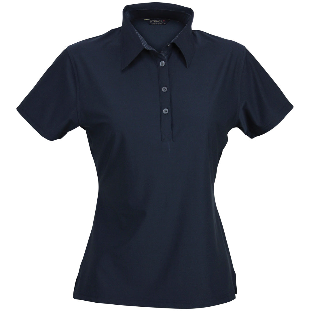 Stencil The Argent Polo | Ladies | Short Sleeve Navy Shirts & Tops