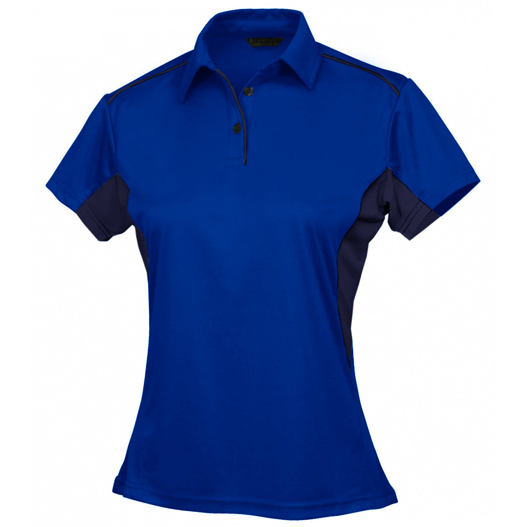 Stencil The Freshen Polo | Ladies | Short Sleeve Royal/Navy Shirts & Tops